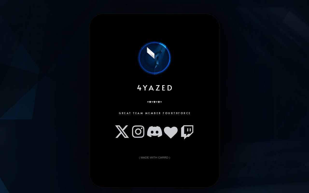 Carrd profile picture for @yazed